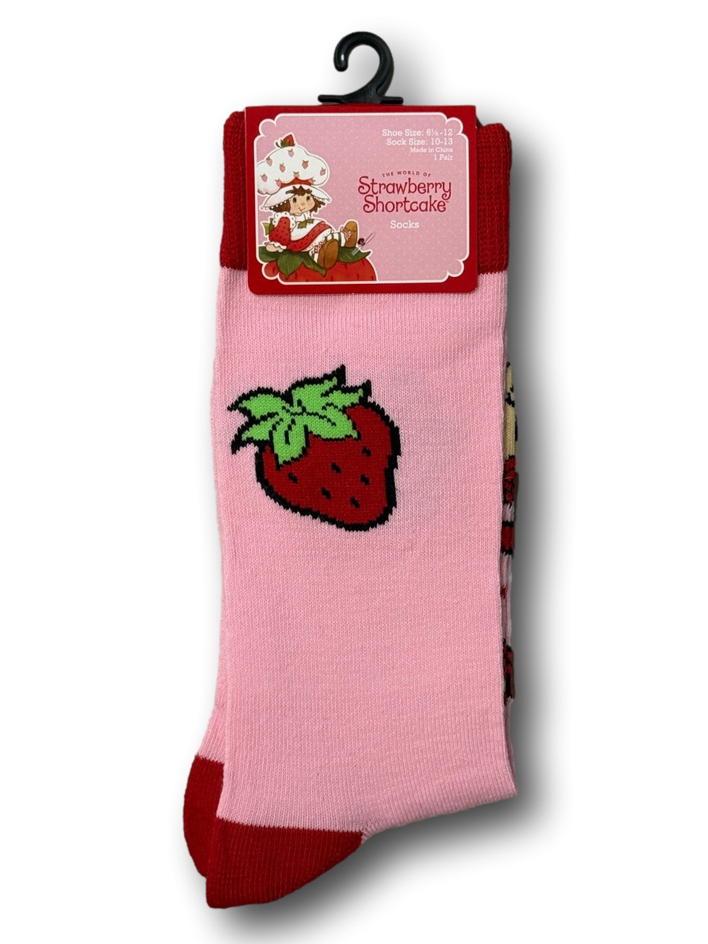 3/$20 Strawberry Shortcake Funny Novelty Crew Socks - NWT